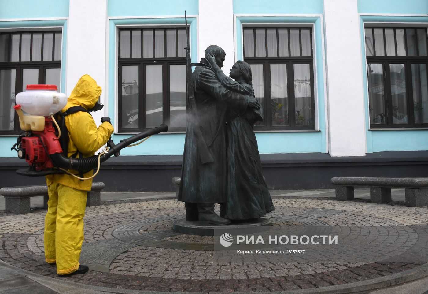 Дезинфекция Белорусского вокзала