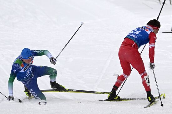 Лыжные гонки. Чемпионат России. Мужчины. Командный спринт