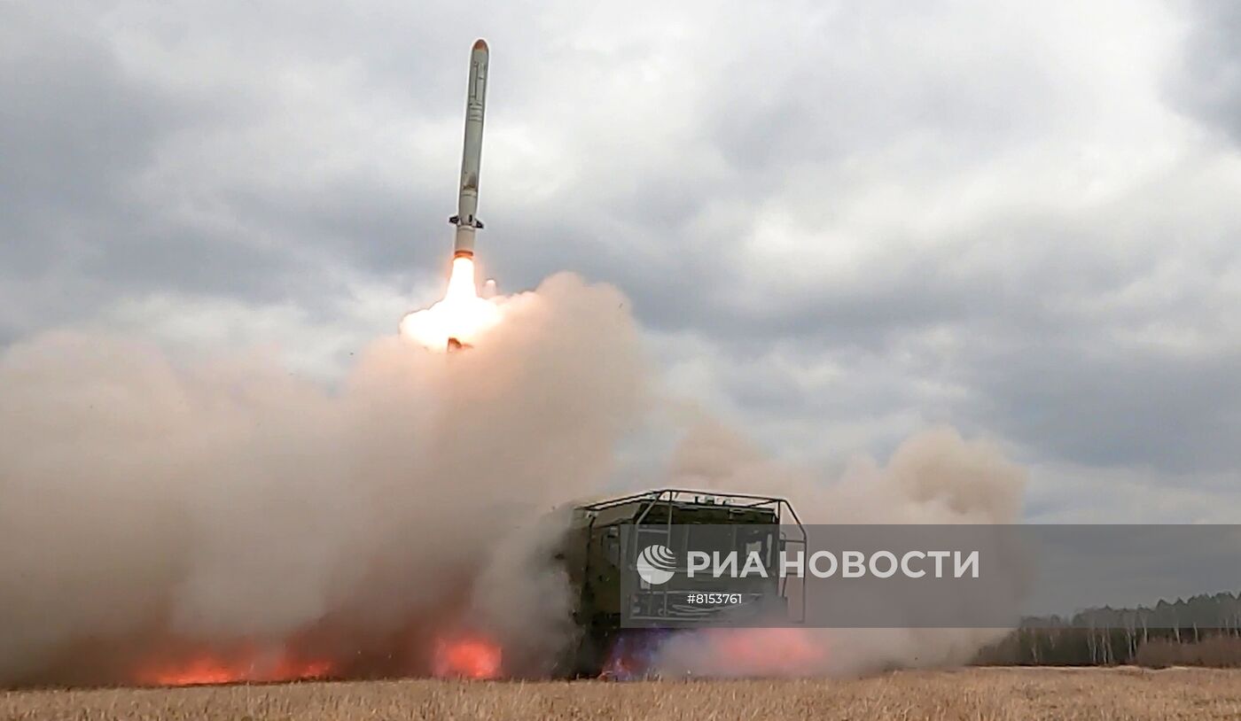 Работа ракетного комплекса "Искандер" по целям ВСУ