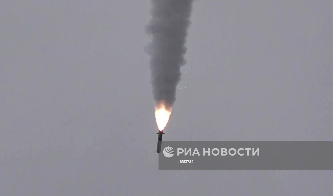 Работа ракетного комплекса "Искандер" по целям ВСУ