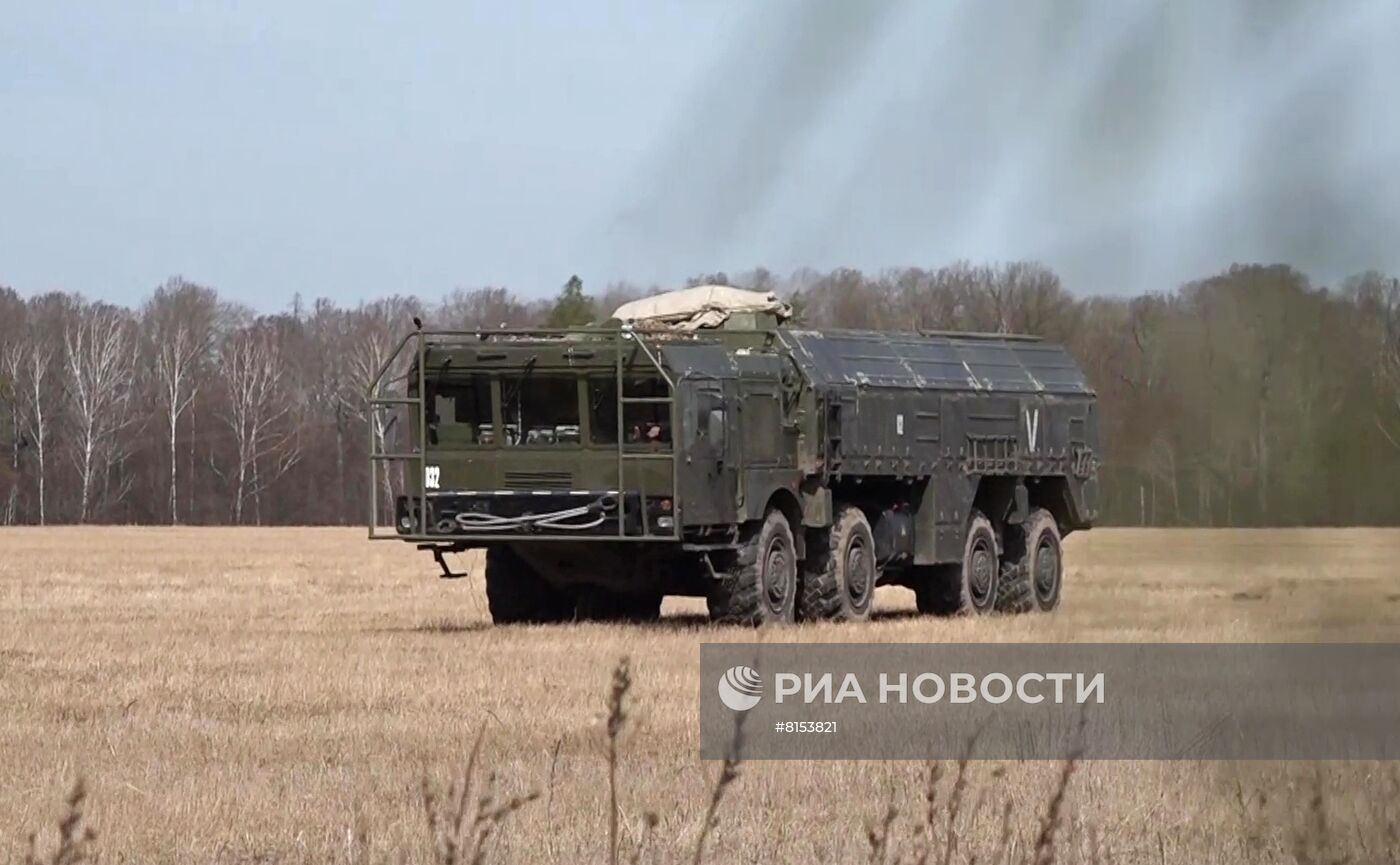 Работа ракетного комплекса "Искандер" по целям ВСУ