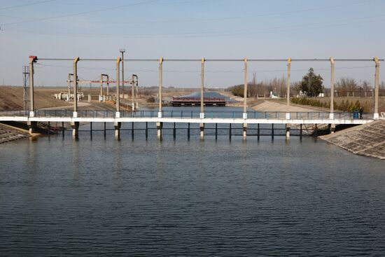 Заработала первая насосная станция Северо-Крымского канала