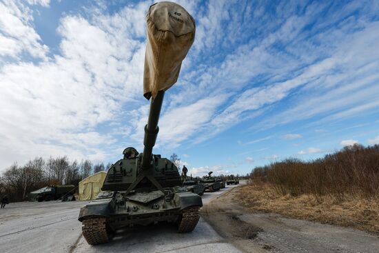 Подготовка к Параду Победы в Калининградской области