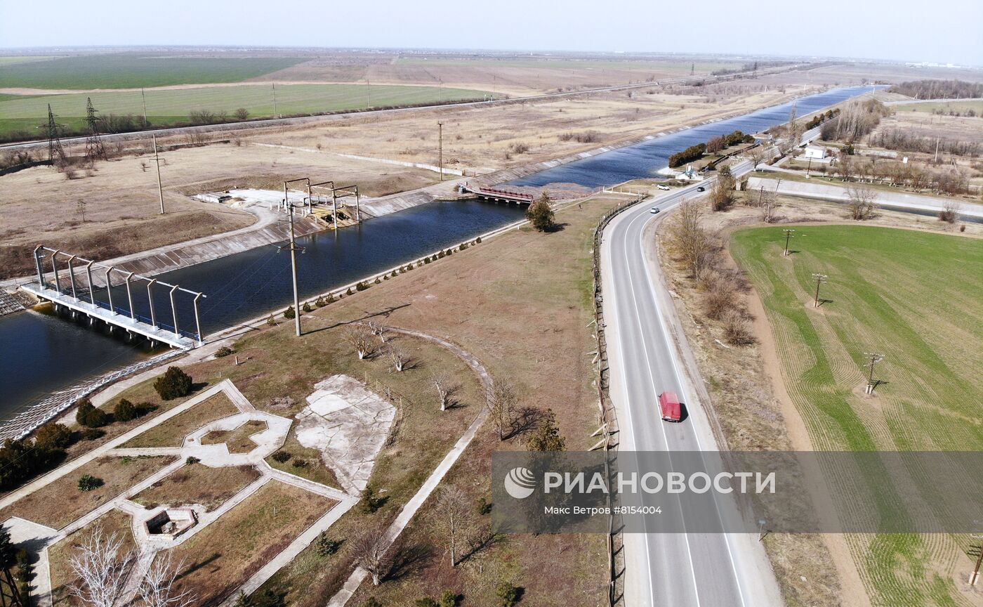 Заработала первая насосная станция Северо-Крымского канала