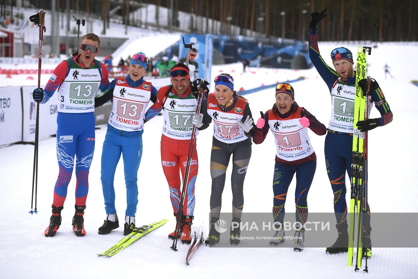 Биатлон. Чемпионат России. Одиночная смешанная эстафета