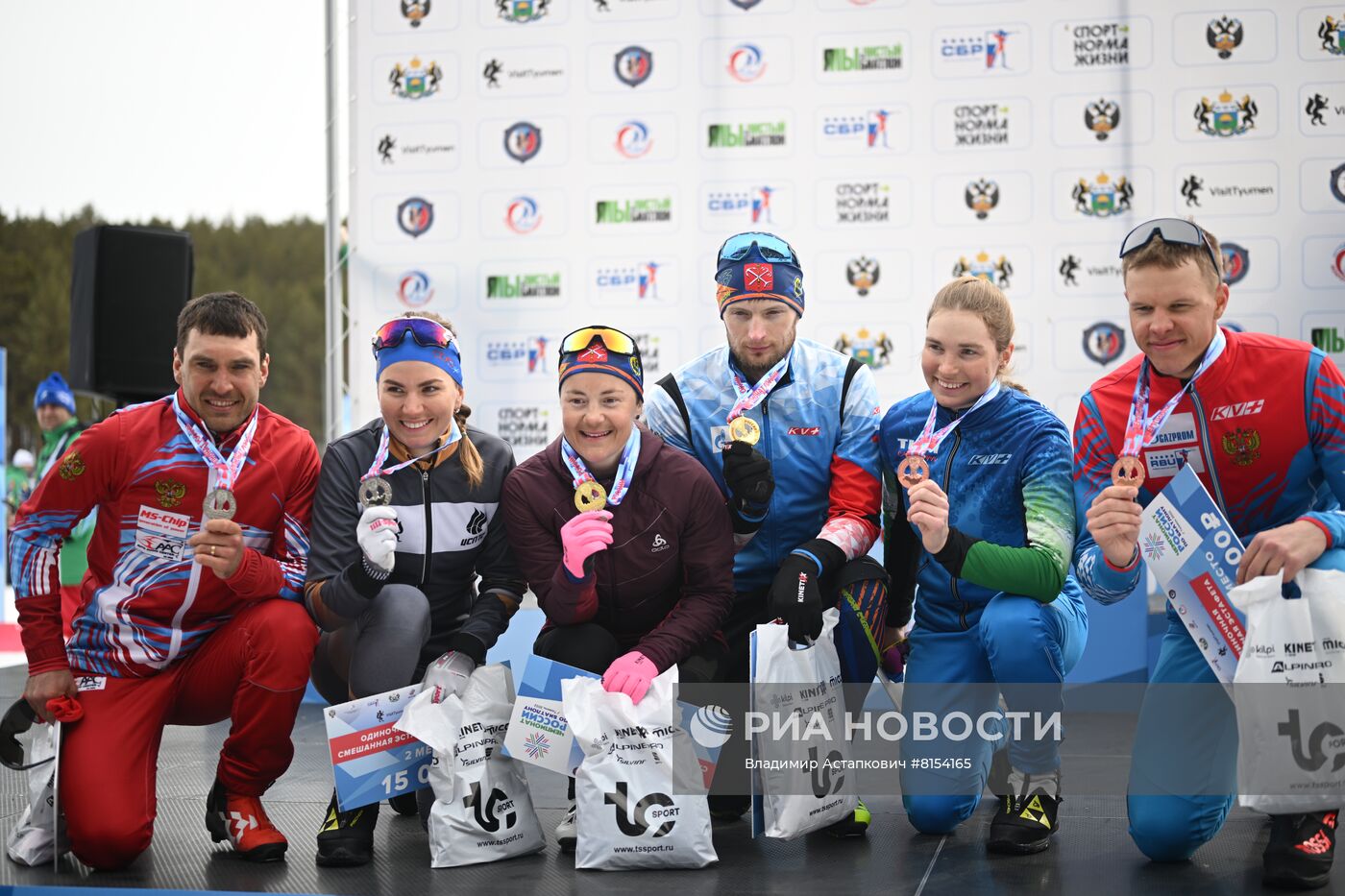 Биатлон. Чемпионат России. Одиночная смешанная эстафета