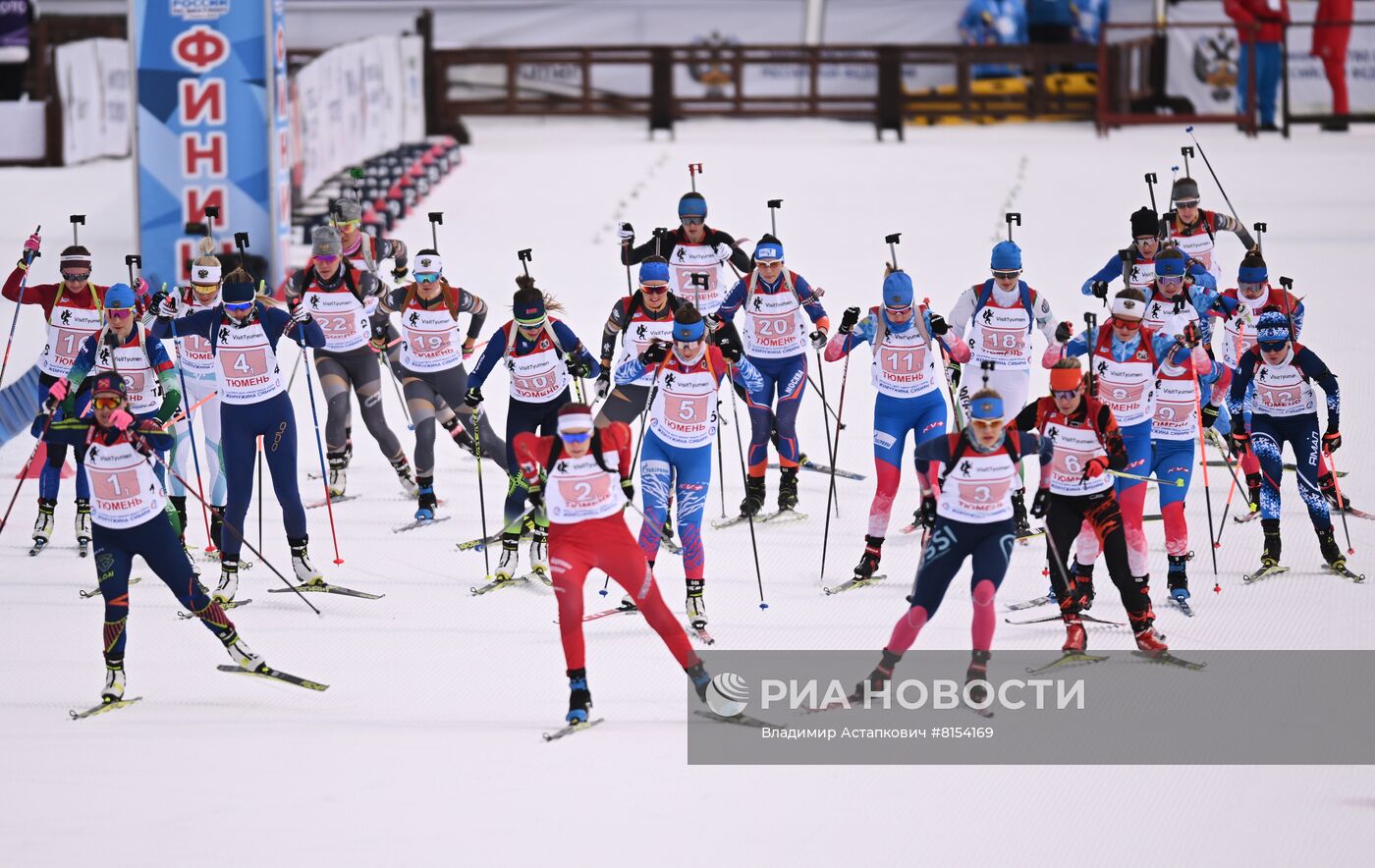 Биатлон. Чемпионат России. Одиночная смешанная эстафета