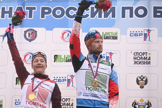 Биатлон. Чемпионат России. Одиночная смешанная эстафета