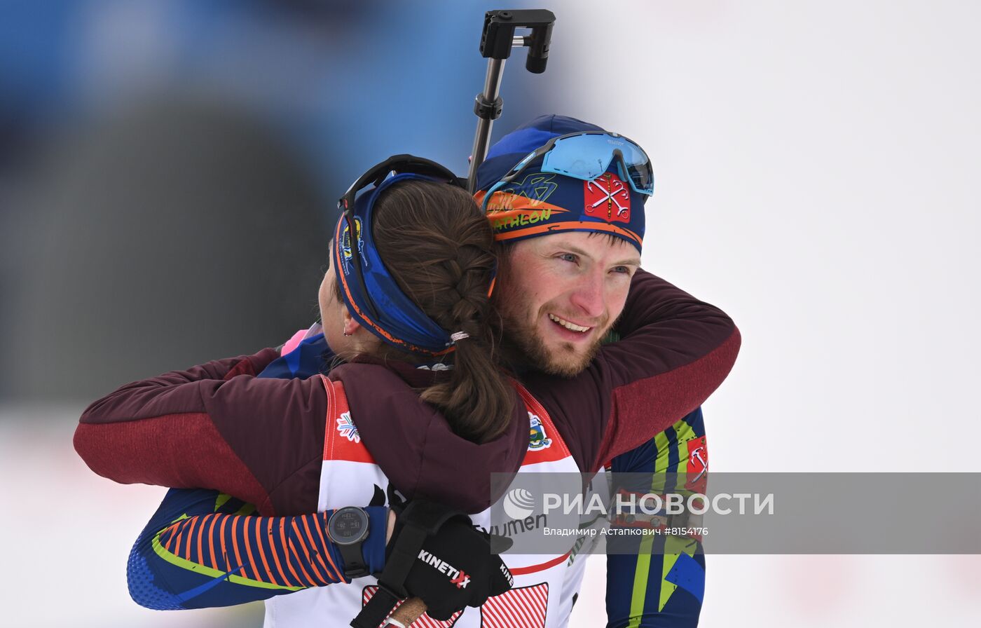 Биатлон. Чемпионат России. Одиночная смешанная эстафета