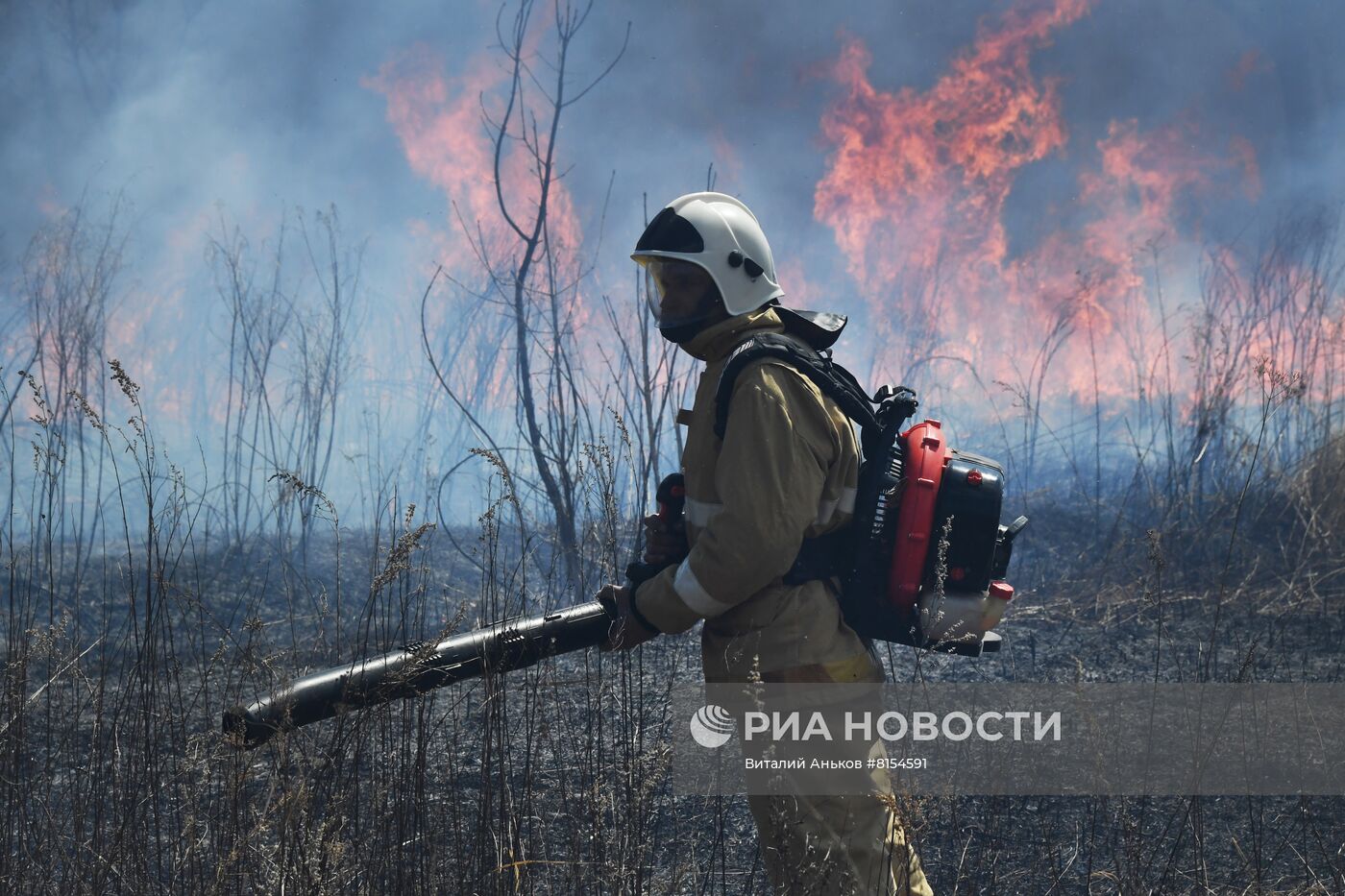 Учения МЧС по предупреждению природных пожаров