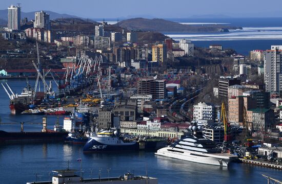 Яхта Nord российского бизнесмена А. Мордашова во Владивостоке