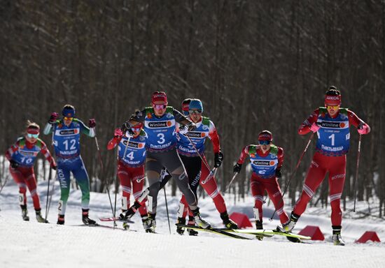 Лыжные гонки. Чемпионат России. Женщины. Масс-старт