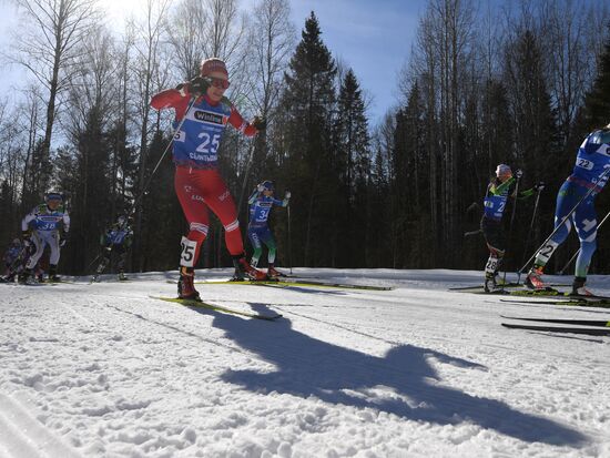 Лыжные гонки. Чемпионат России. Женщины. Масс-старт