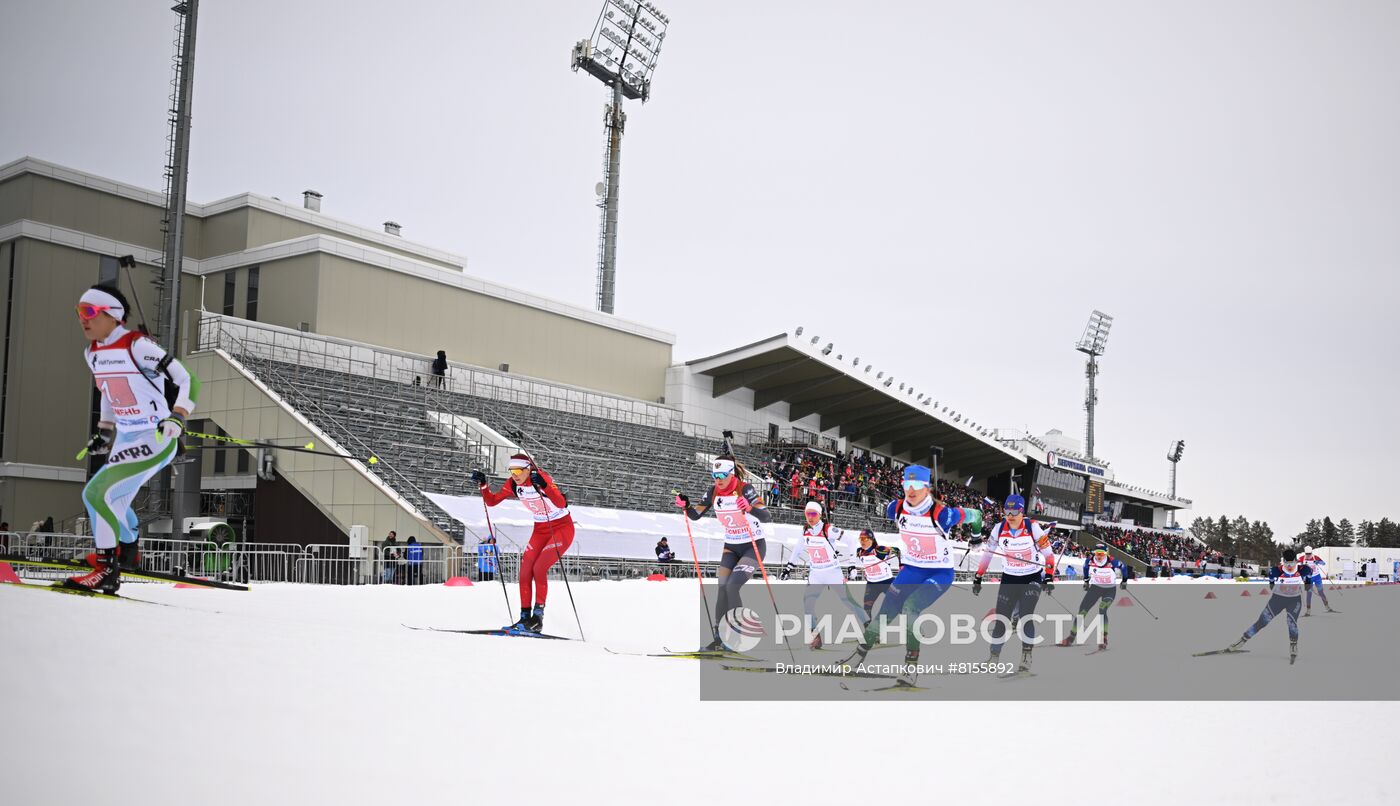 Биатлон. Чемпионат России. Женщины. Эстафета