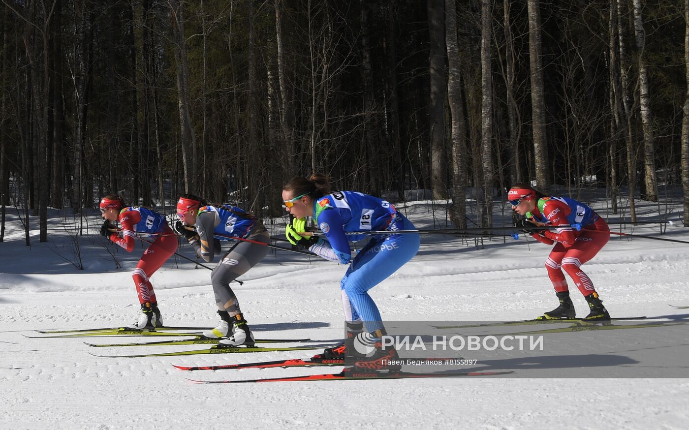Лыжные гонки. Чемпионат России. Женщины. Масс-старт
