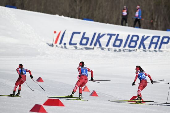 Лыжные гонки. Чемпионат России. Женщины. Масс-старт