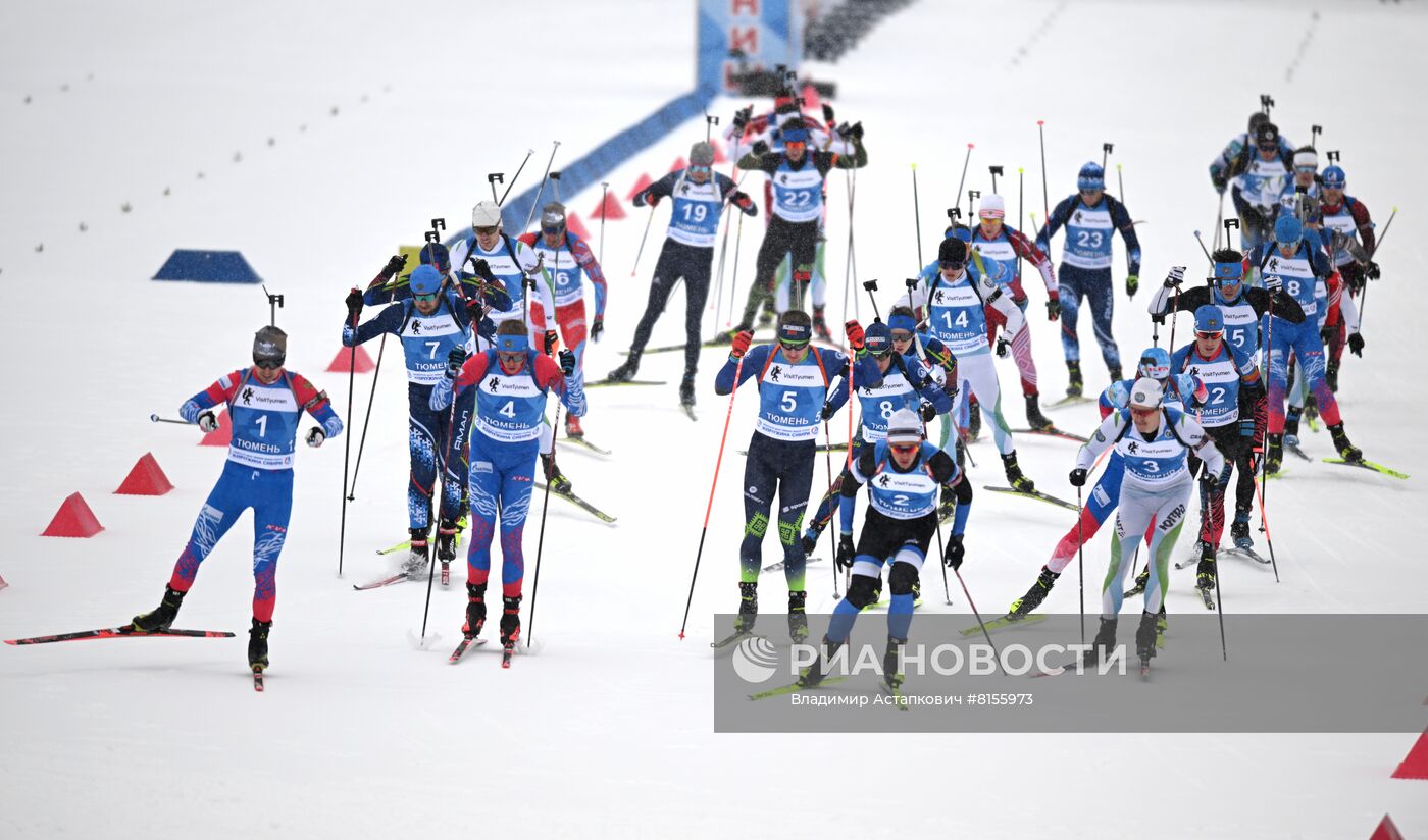 Биатлон. Чемпионат России. Мужчины. Масс-старт