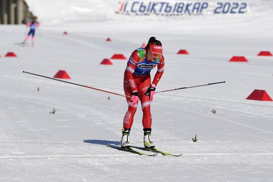 Лыжные гонки. Чемпионат России. Женщины. Масс-старт