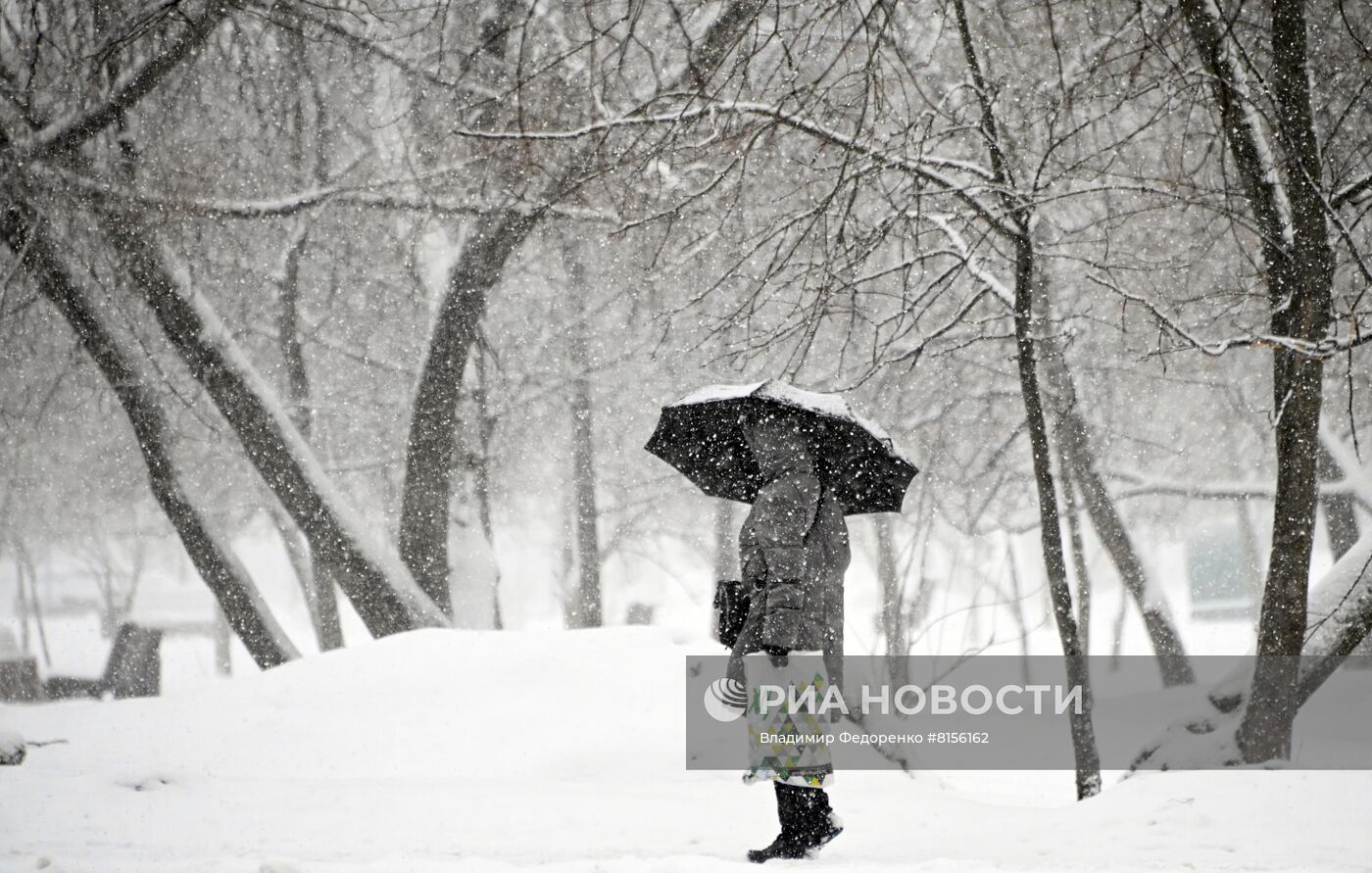 Снег в Москве