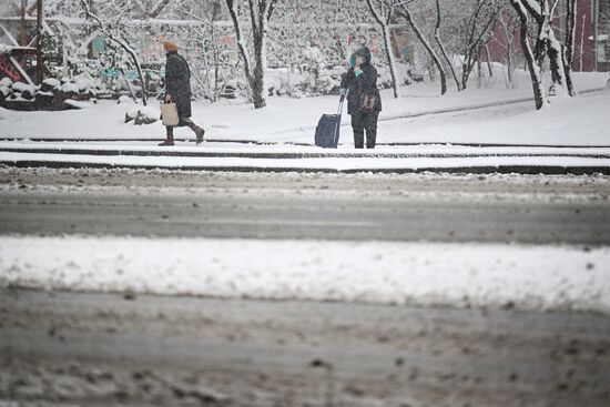 Снег в Москве