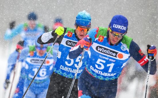 Лыжные гонки. Чемпионат России. Мужчины. Масс-старт