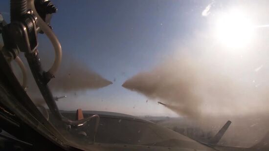 Ударные вертолеты Ка-52 ВКС России уничтожили замаскированные позиции ВСУ