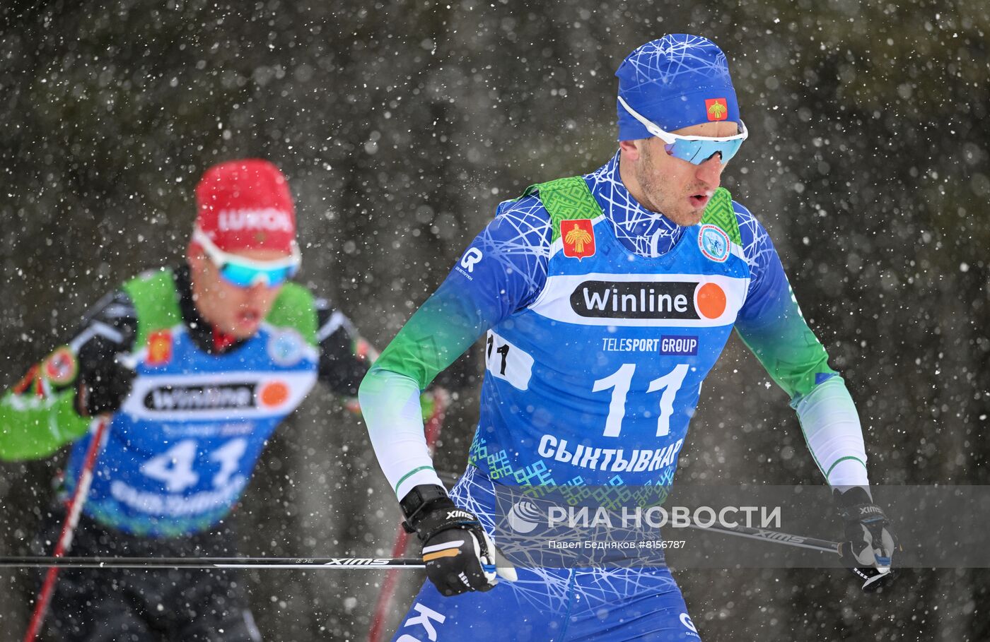 Лыжные гонки. Чемпионат России. Мужчины. Масс-старт