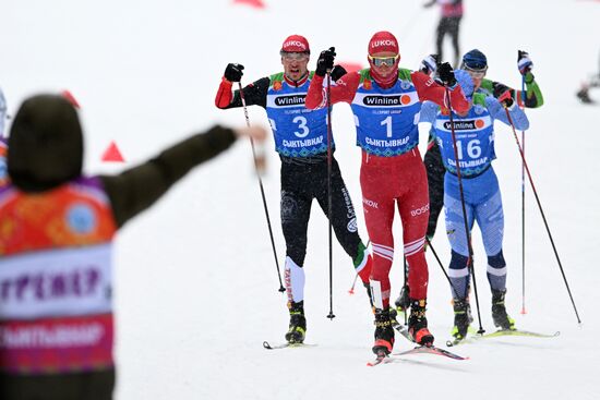 Лыжные гонки. Чемпионат России. Мужчины. Масс-старт