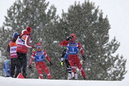 Лыжные гонки. Чемпионат России. Мужчины. Масс-старт