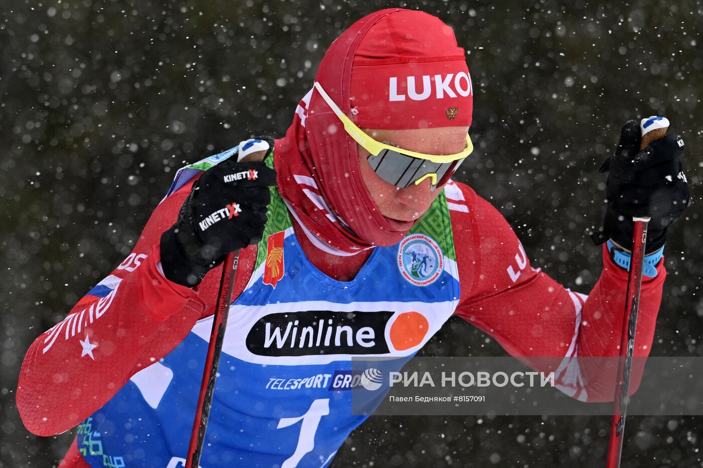 Лыжные гонки. Чемпионат России. Мужчины. Масс-старт