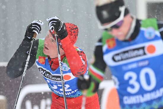 Лыжные гонки. Чемпионат России. Мужчины. Масс-старт