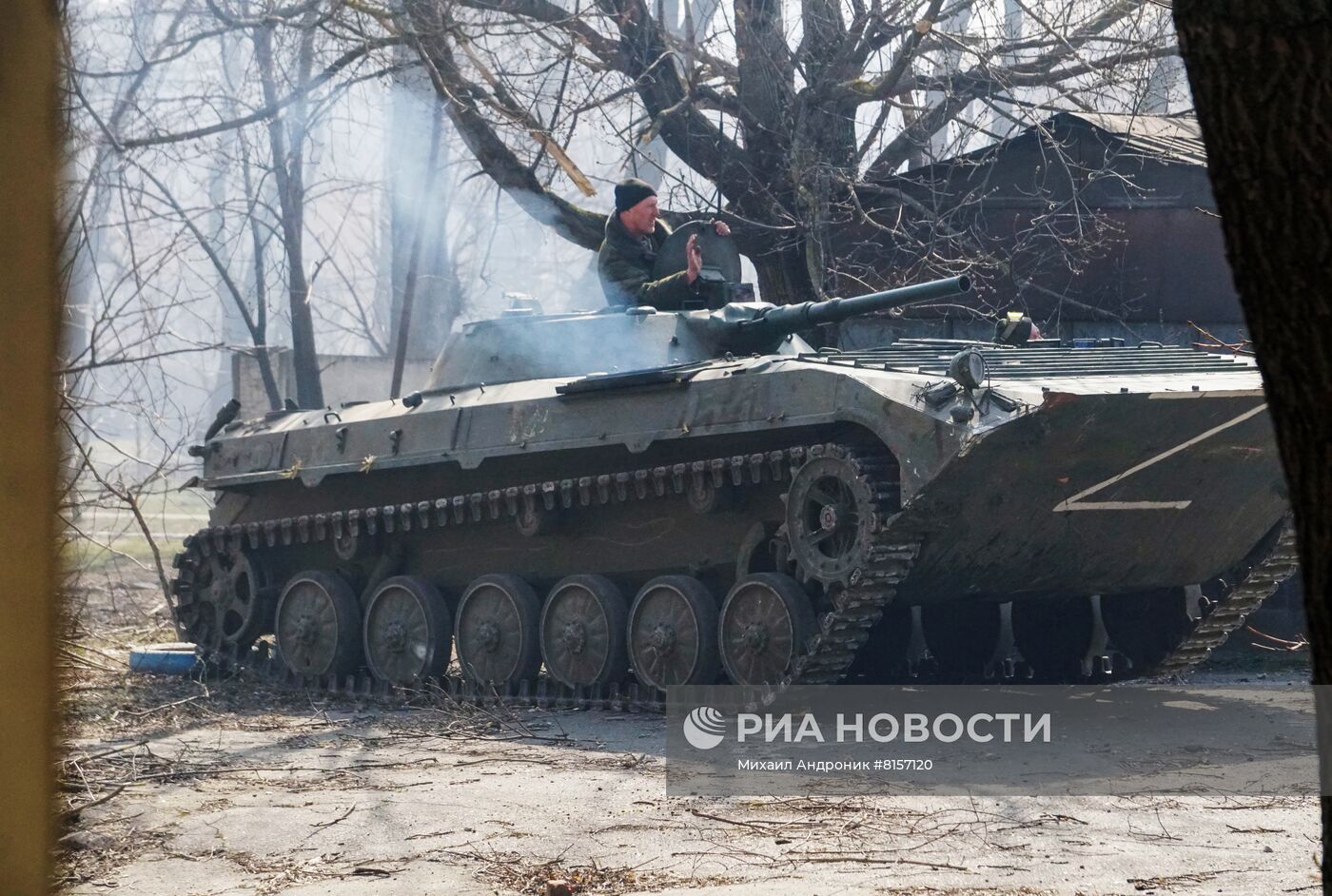 Боевые действия в Левобережном районе Мариуполя