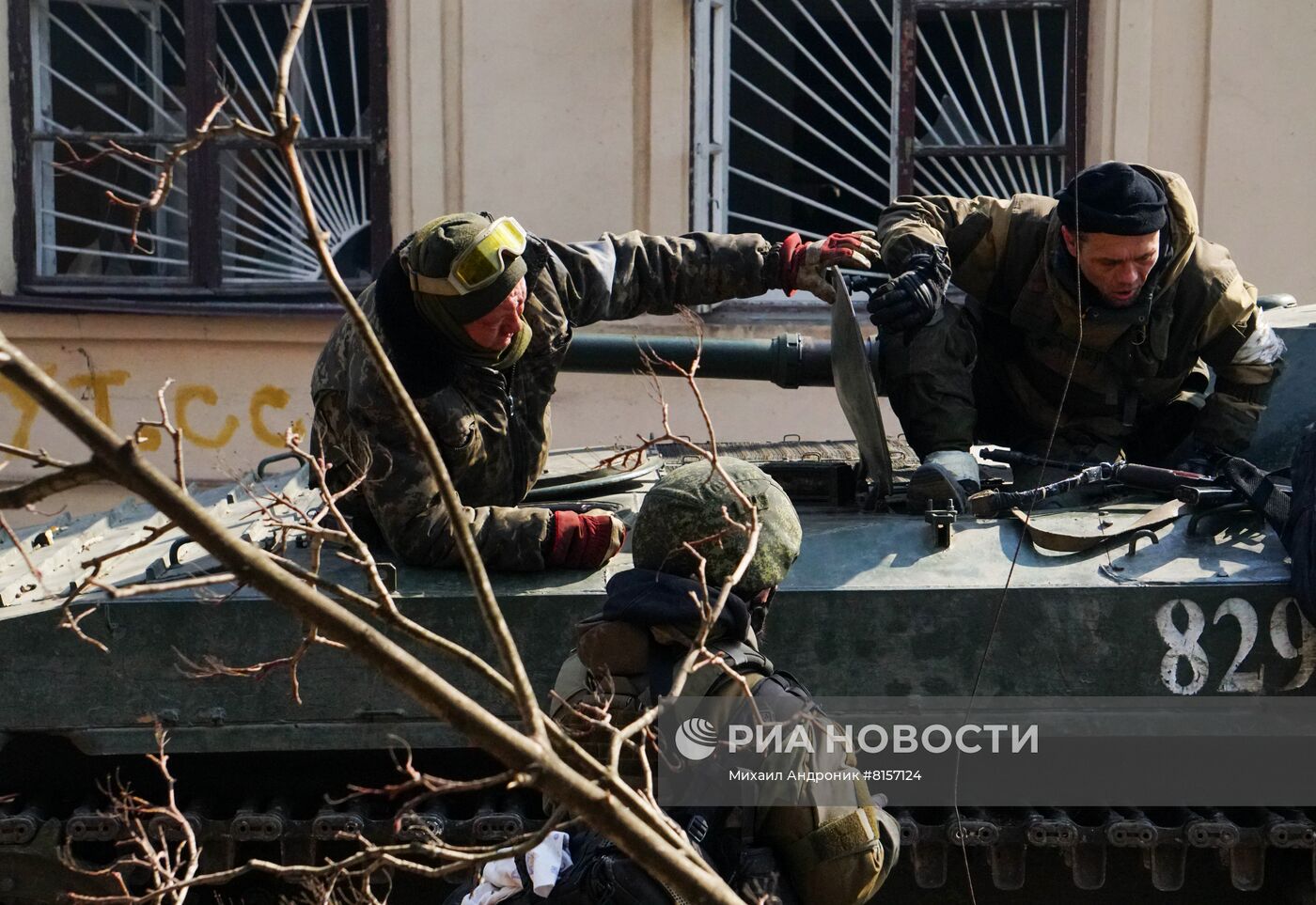 Боевые действия в Левобережном районе Мариуполя