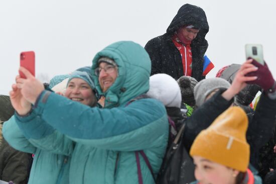 Лыжные гонки. Чемпионат России. Мужчины. Масс-старт