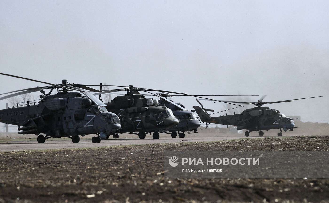 Полевой аэродром ВКС России в зоне проведения специальной военной операции