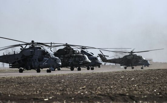 Полевой аэродром ВКС России в зоне проведения специальной военной операции