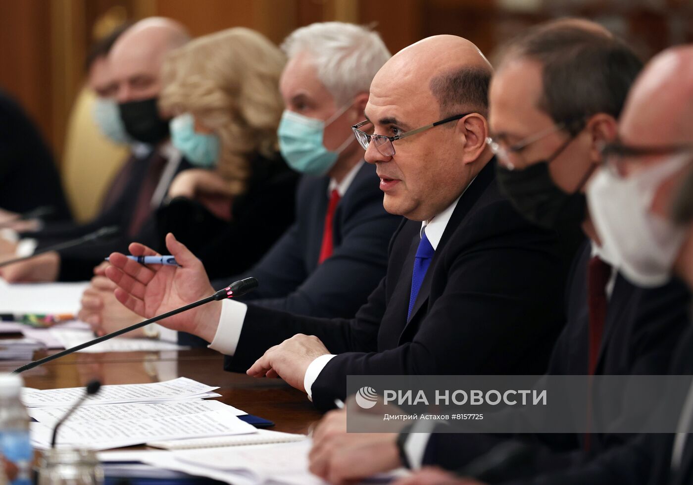 Премьер-министр РФ М. Мишустин провел встречу с депутатами фракции партии "Единая Россия" в Госдуме РФ