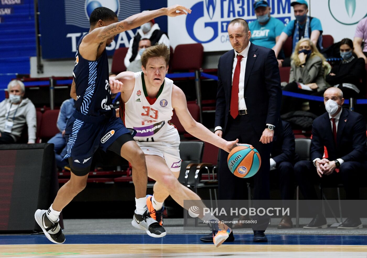 Баскетбол. Единая лига ВТБ. Матч "Зенит" - "Локомотив-Кубань"