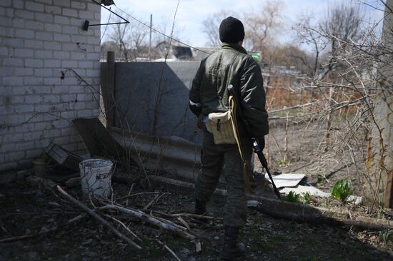 Бойцы Народной милиции ЛНР под Северодонецком