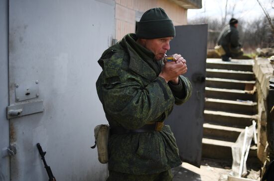 Бойцы Народной милиции ЛНР под Северодонецком