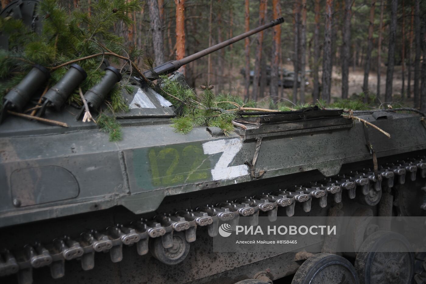 Бойцы Народной милиции ЛНР под Северодонецком