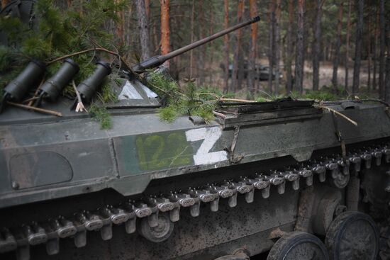 Бойцы Народной милиции ЛНР под Северодонецком