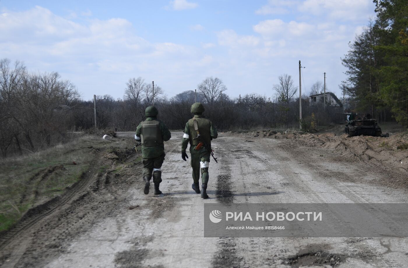 Бойцы Народной милиции ЛНР под Северодонецком