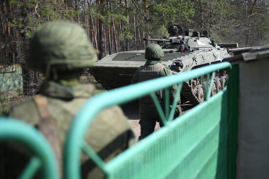 Бойцы Народной милиции ЛНР под Северодонецком