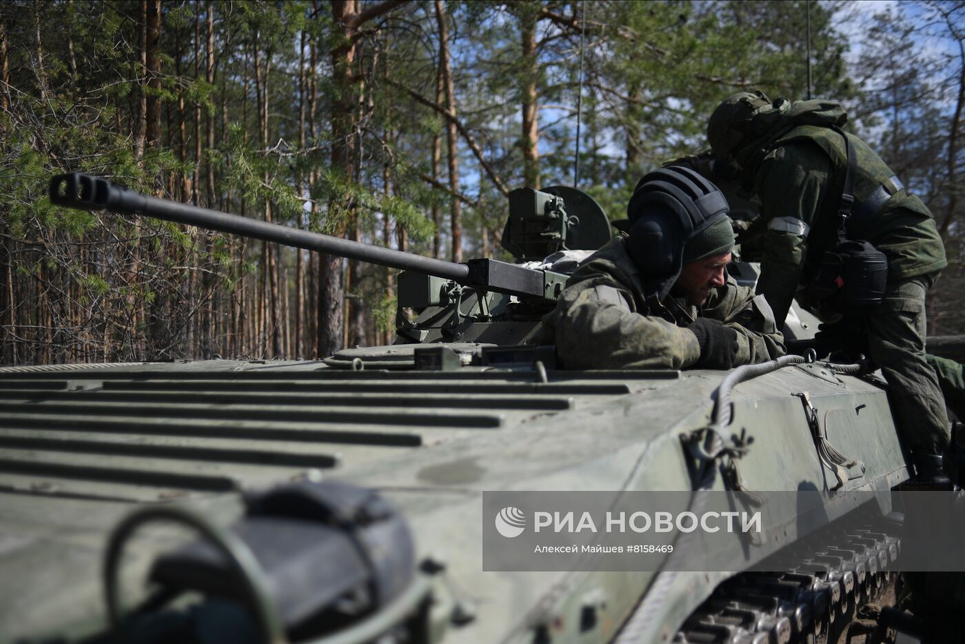 Бойцы Народной милиции ЛНР под Северодонецком