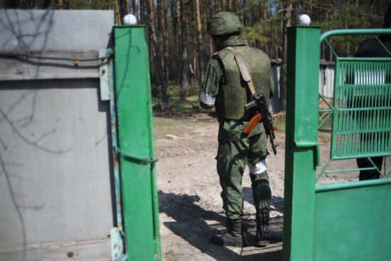 Бойцы Народной милиции ЛНР под Северодонецком