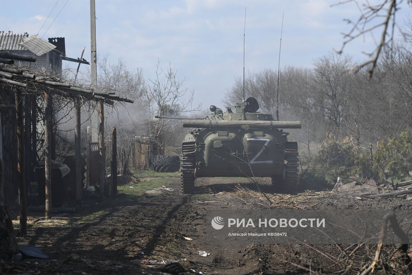 Бойцы Народной милиции ЛНР под Северодонецком