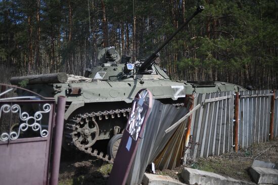 Бойцы Народной милиции ЛНР под Северодонецком