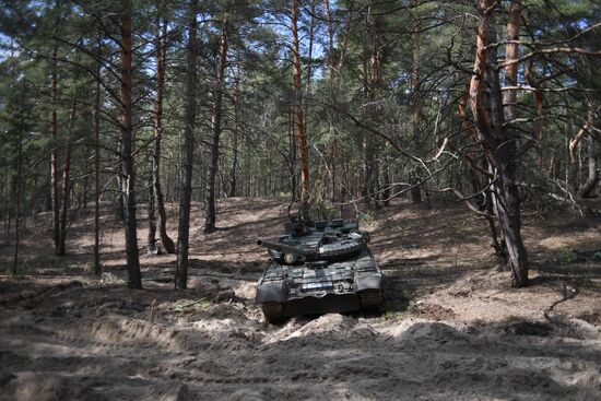 Бойцы Народной милиции ЛНР под Северодонецком