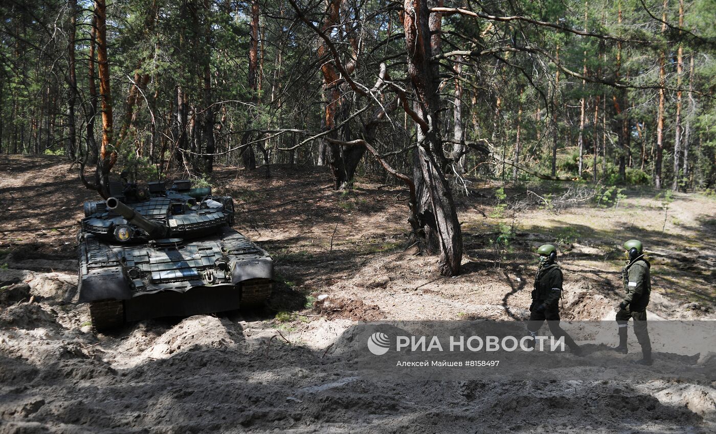 Бойцы Народной милиции ЛНР под Северодонецком